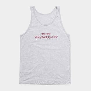 American pie, burgundy Tank Top